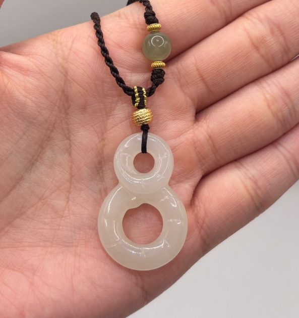 AB260402-K29-21*33*6+紫乾八字靈蛇吊墜繩鏈-(預計5月尾到貨)(只限尖沙咀門市自取不包郵)（一物一證書）