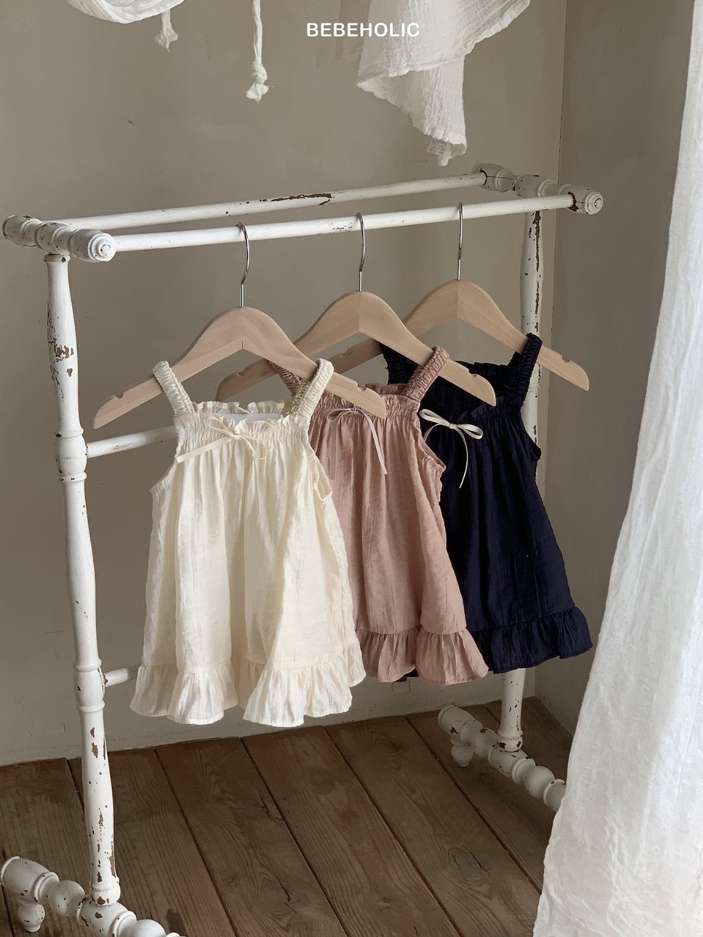 正韓夏bebeholic 嫩嬰甜美蝴蝶結洋裝