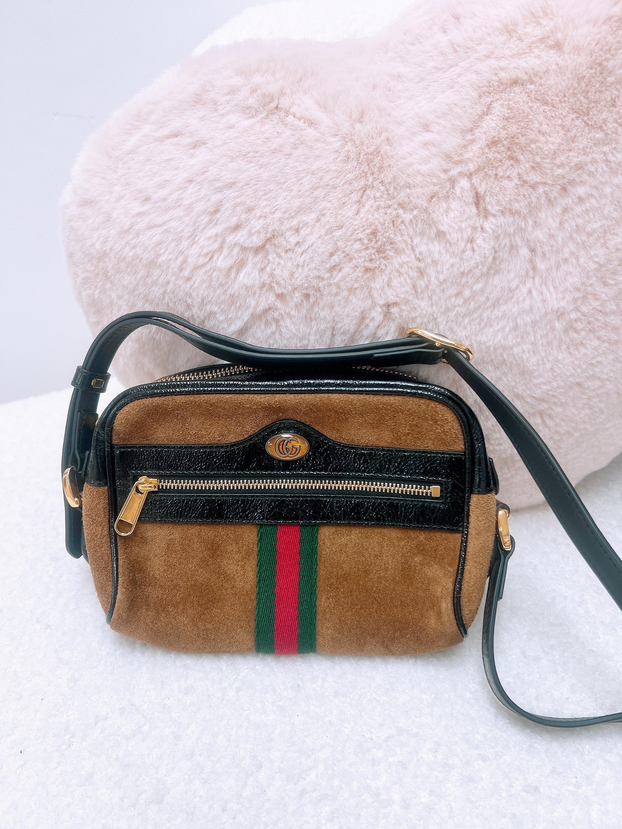 Gucci ophidia camera bag suede