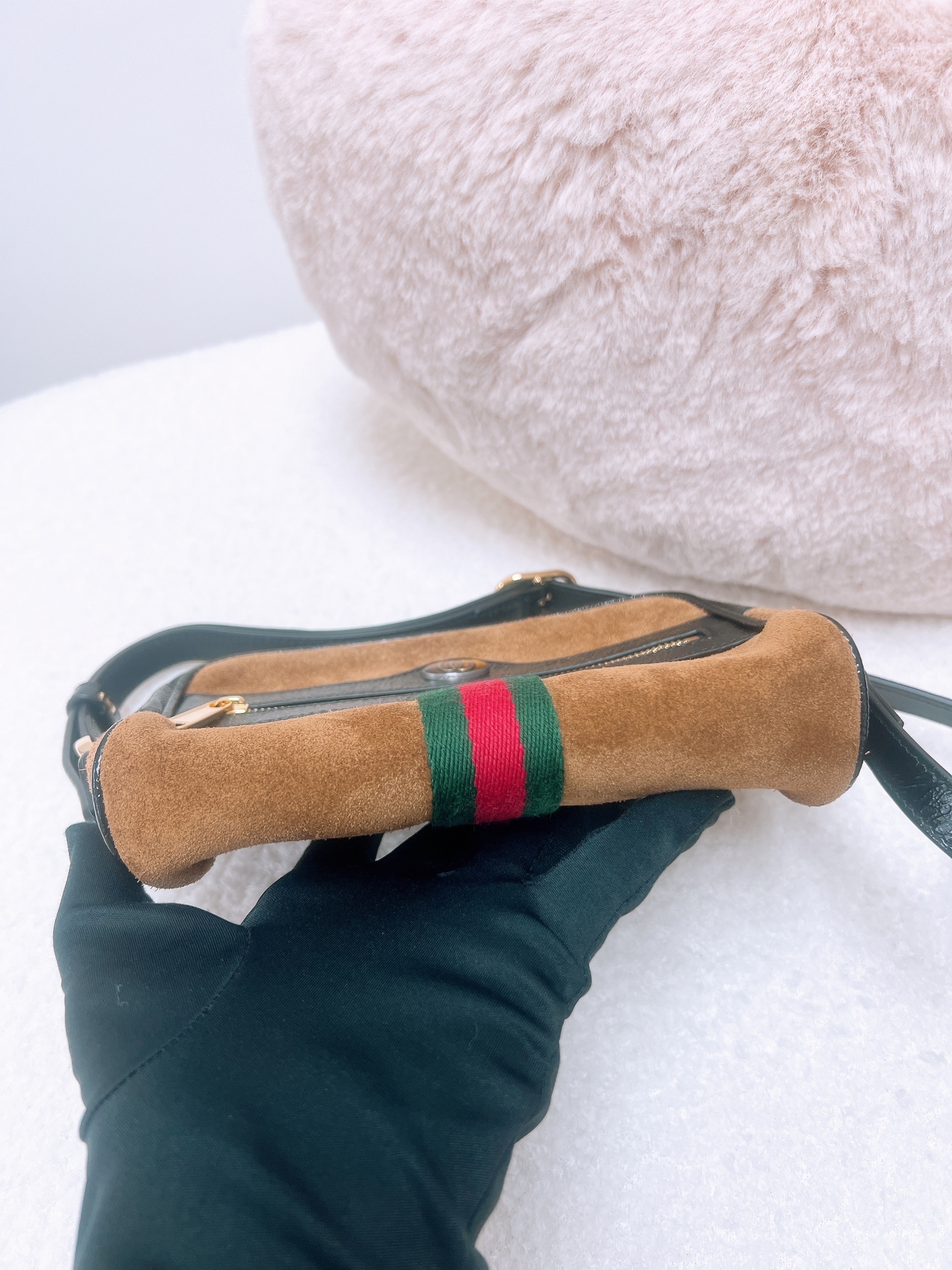 Gucci ophidia camera bag suede