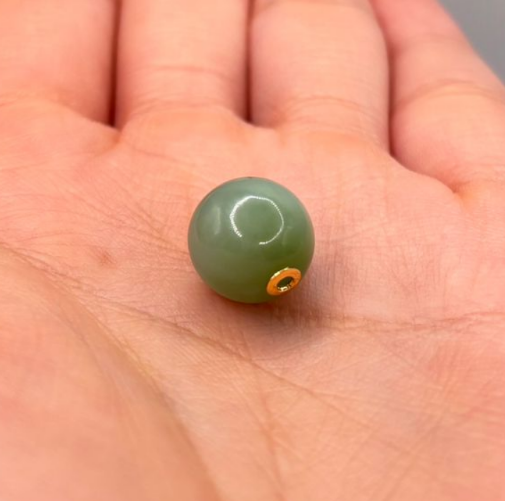 AB260402-K52-11mm收藏級貓眼俄羅斯碧玉18k金碧玉路路通1粒-(預計5月尾到貨)(只限尖沙咀門市自取不包郵)