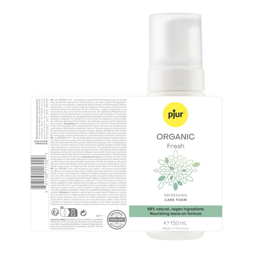 pjur Organic Fresh 有機免沖洗私密處清潔保濕泡沫 150ml