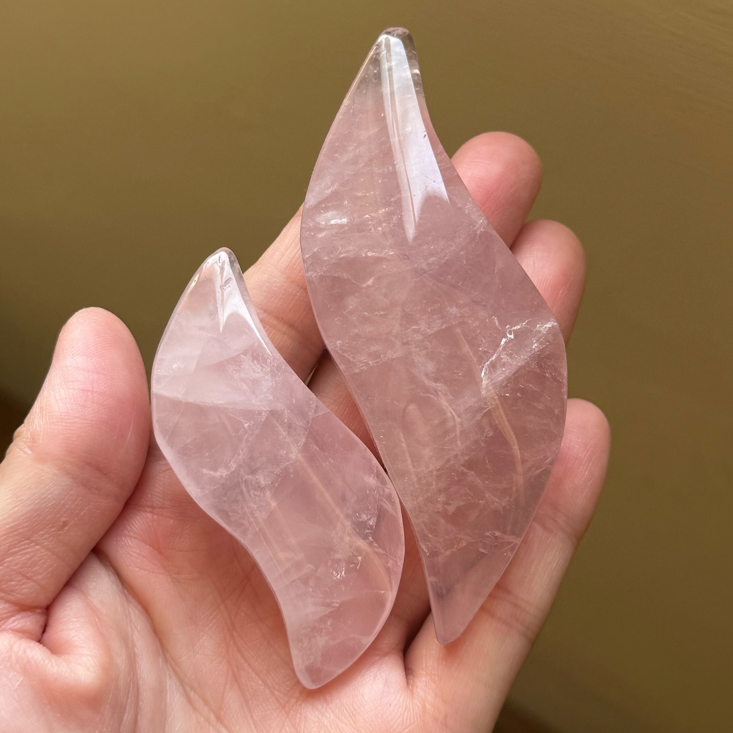 [原石] 粉晶 水晶按摩