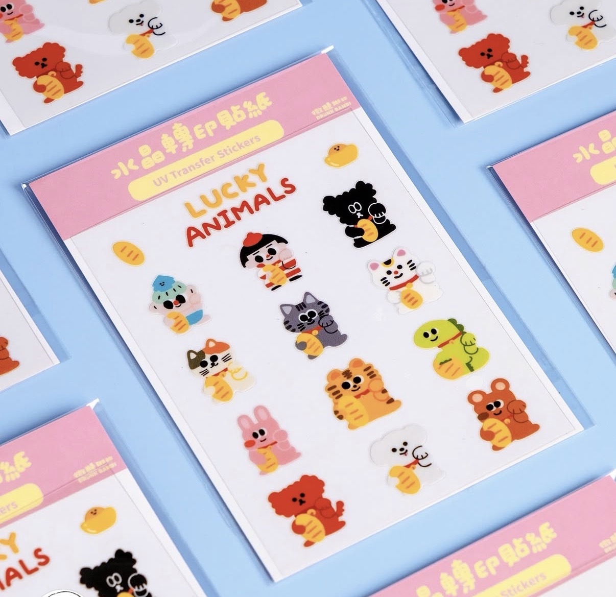 幸運寶寶 水晶轉印貼紙｜微醺斑比
