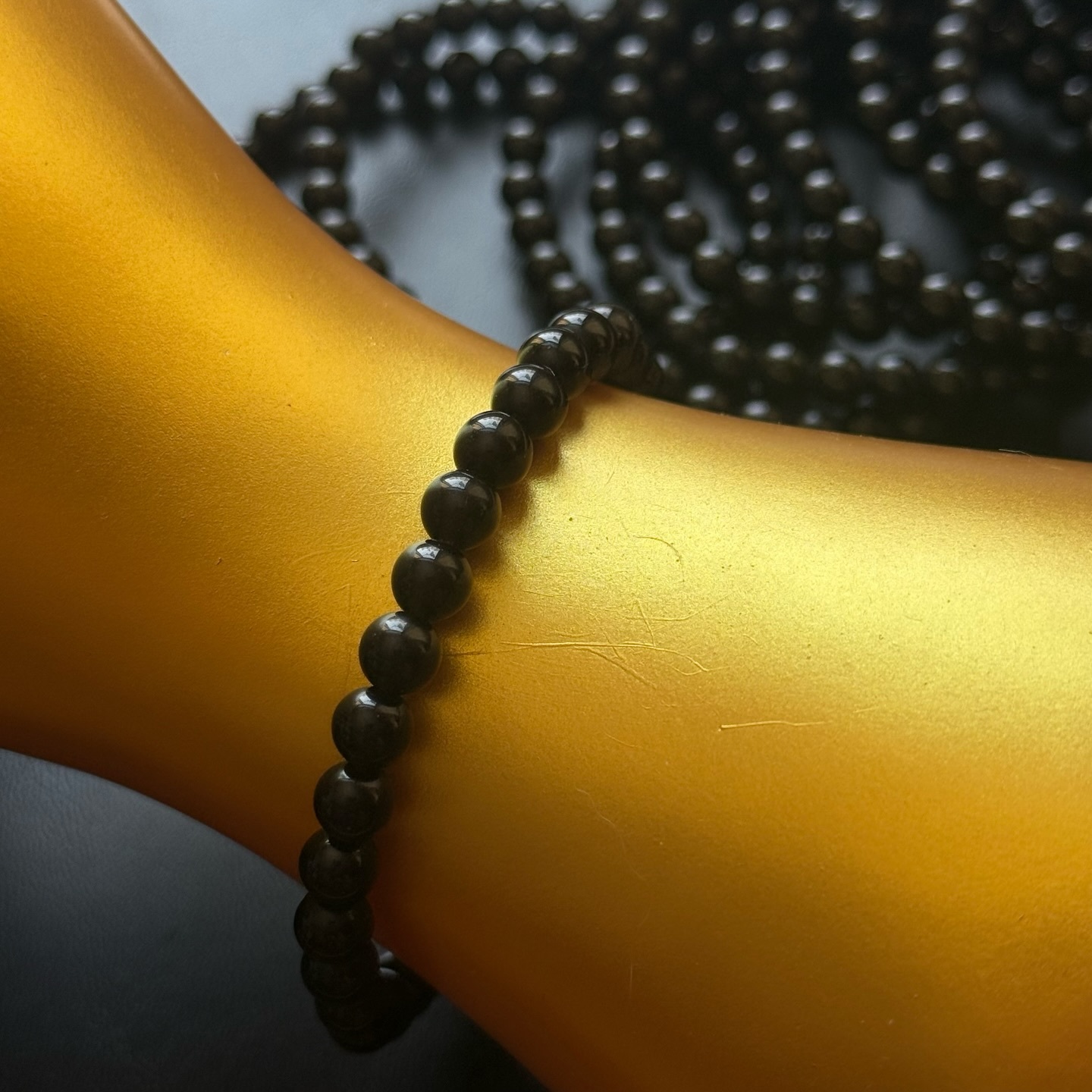 [原石] 黑曜石 水晶手串