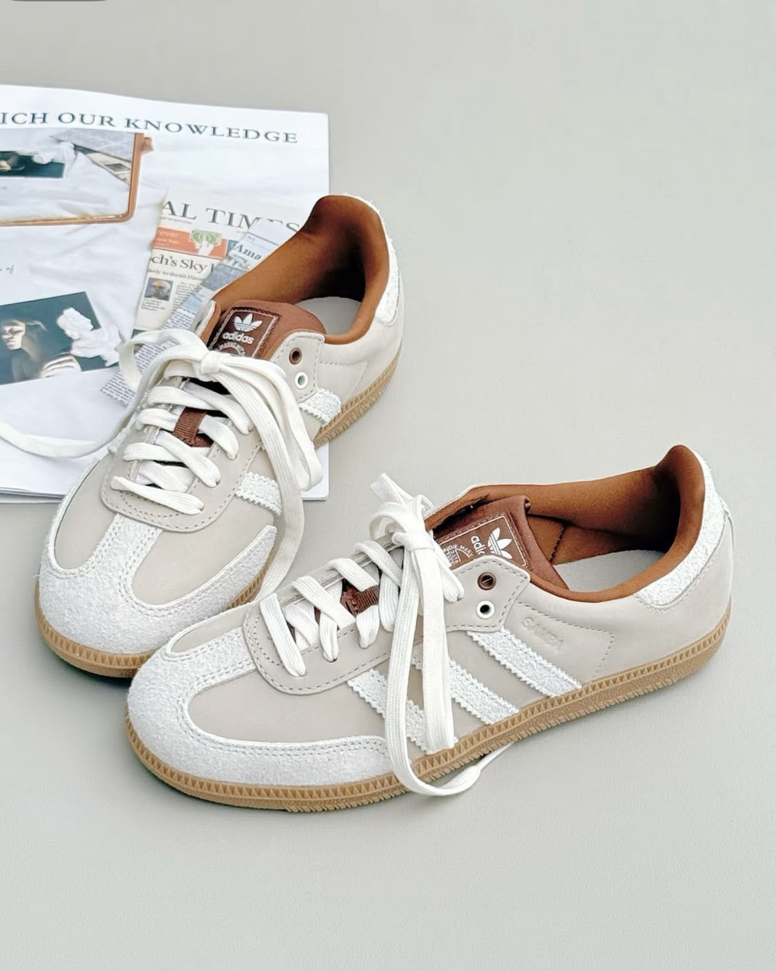 ADIDAS SAMBA OG 榛果奶昔 摩卡 棕色 米灰 白色 焦糖底 男鞋 KJ7306 / 調貨