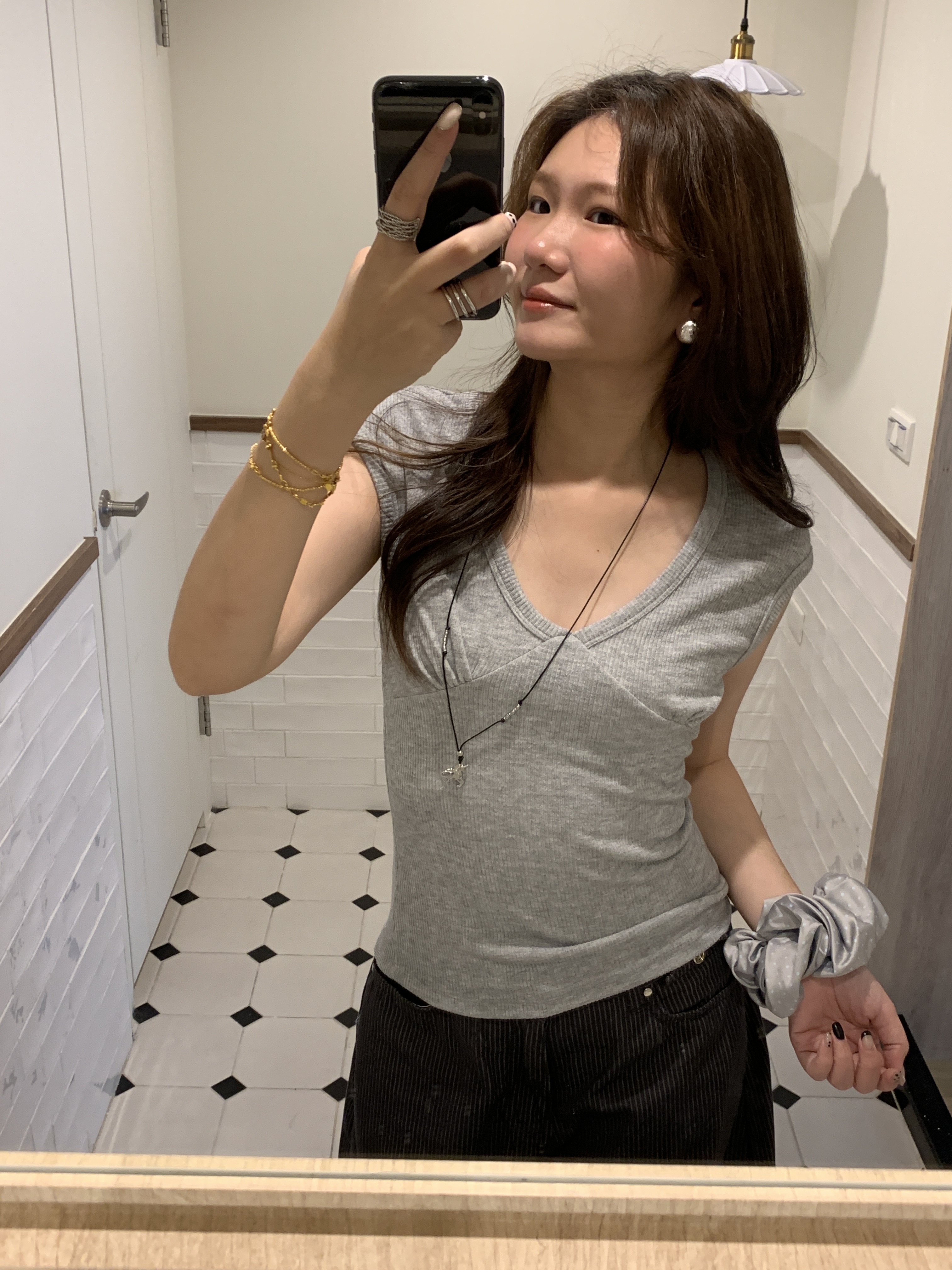 L002/(設計師款)輕法式日常 滾邊小包袖