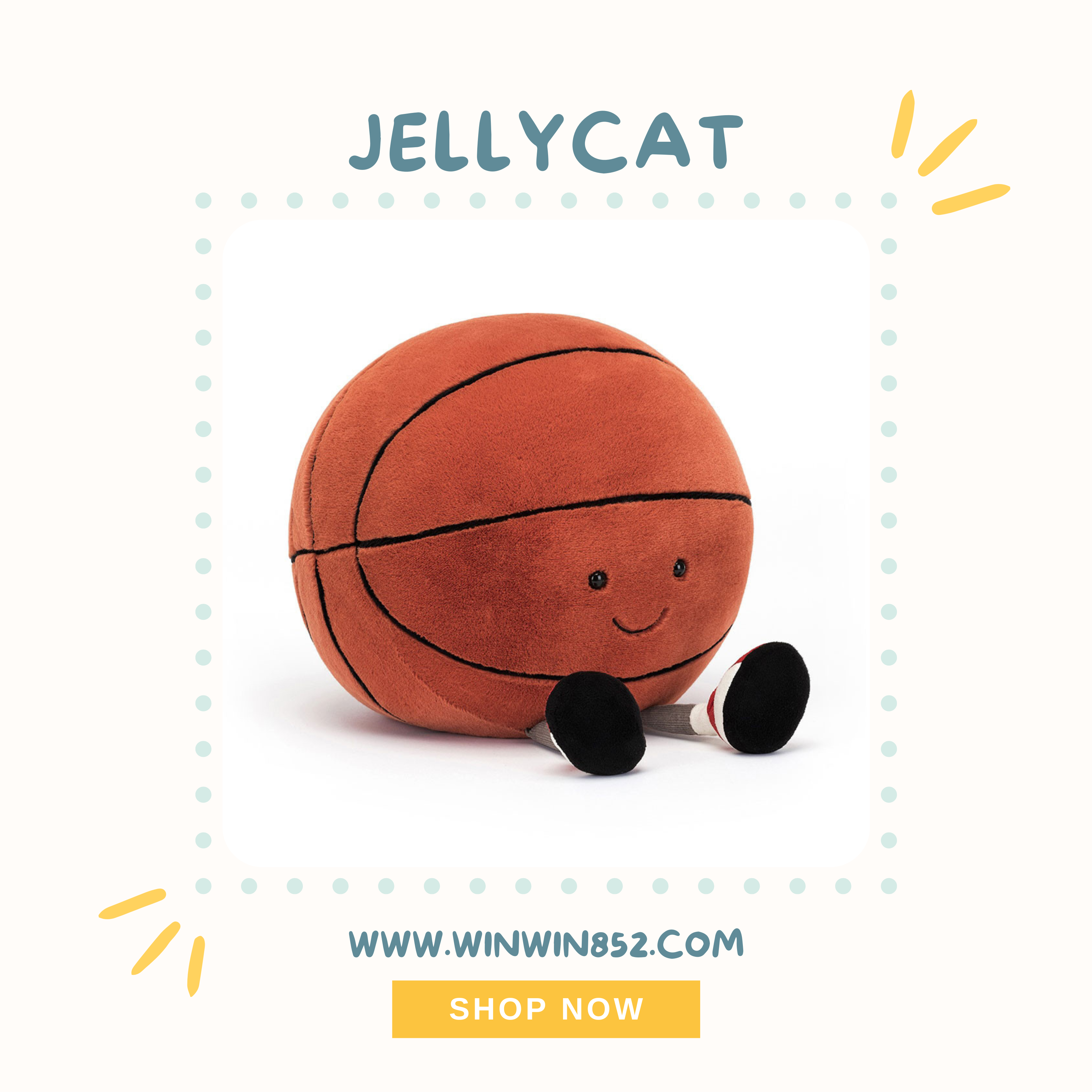 Jellycat Amuseables Sports Basketball