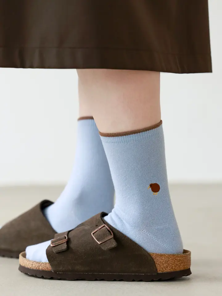 [連線優惠] 靴下屋 Mighty Soxer 襪口拼色動物刺繡短襪