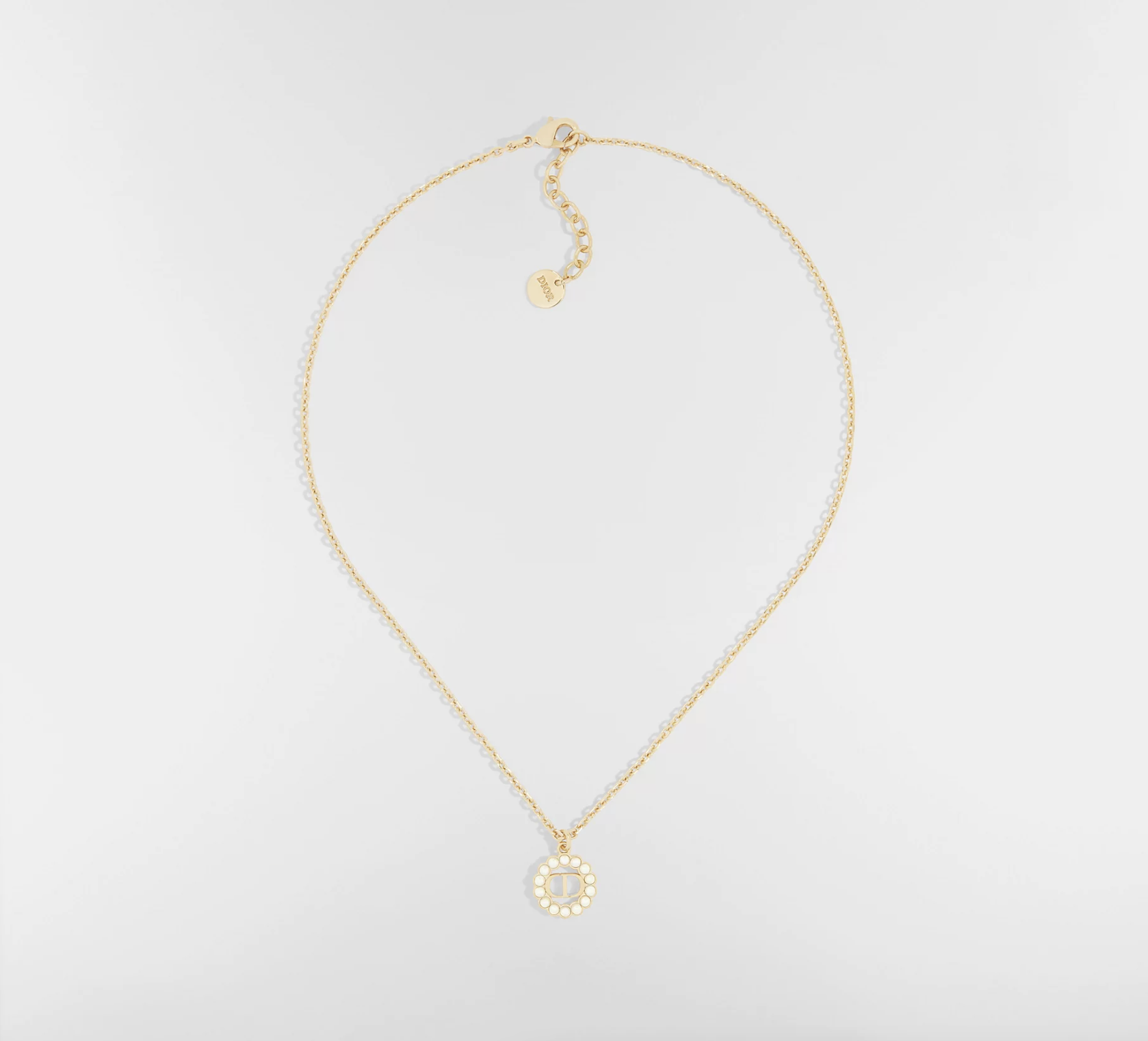 Petit CD Circle Necklace N3559