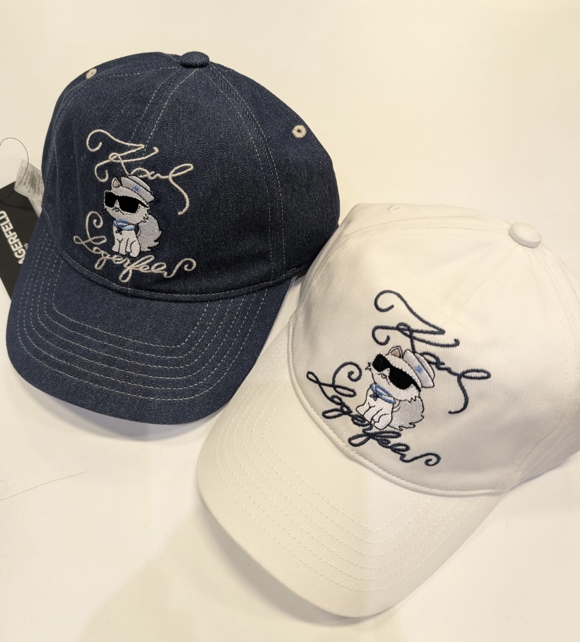 Karl Lagerfeld 繡貓貓 Cap 帽 KL323