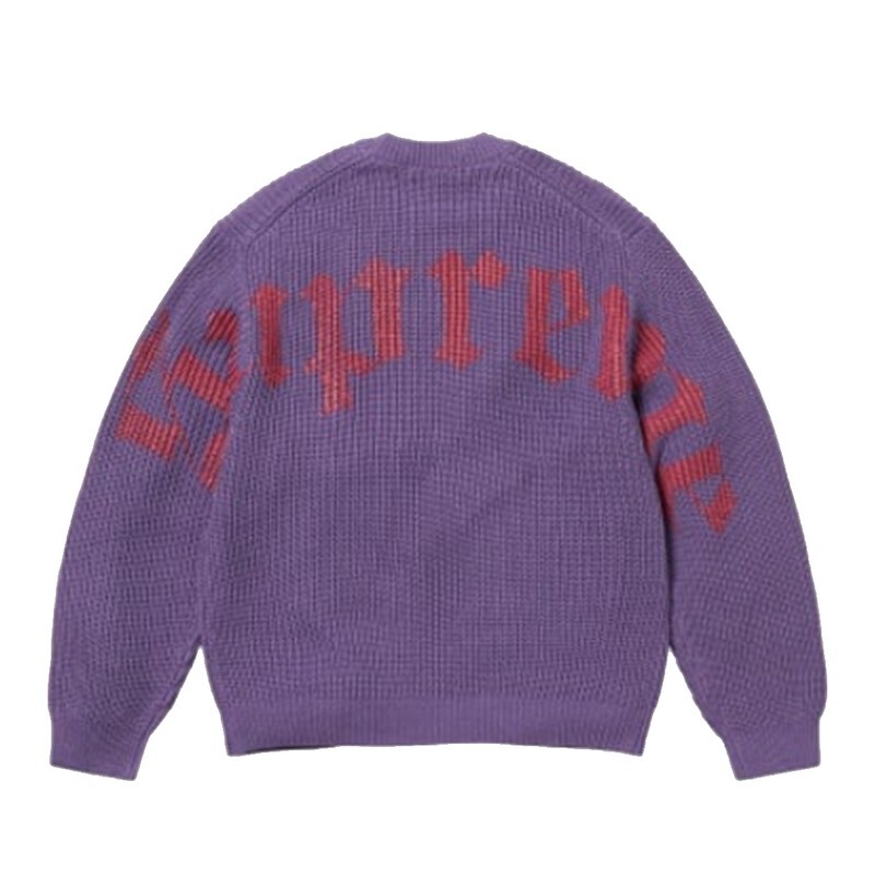 限量現貨 Supreme Old English Printed Sweater Purple 歌德