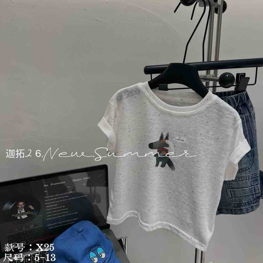 小童雪花點點狼踢恤