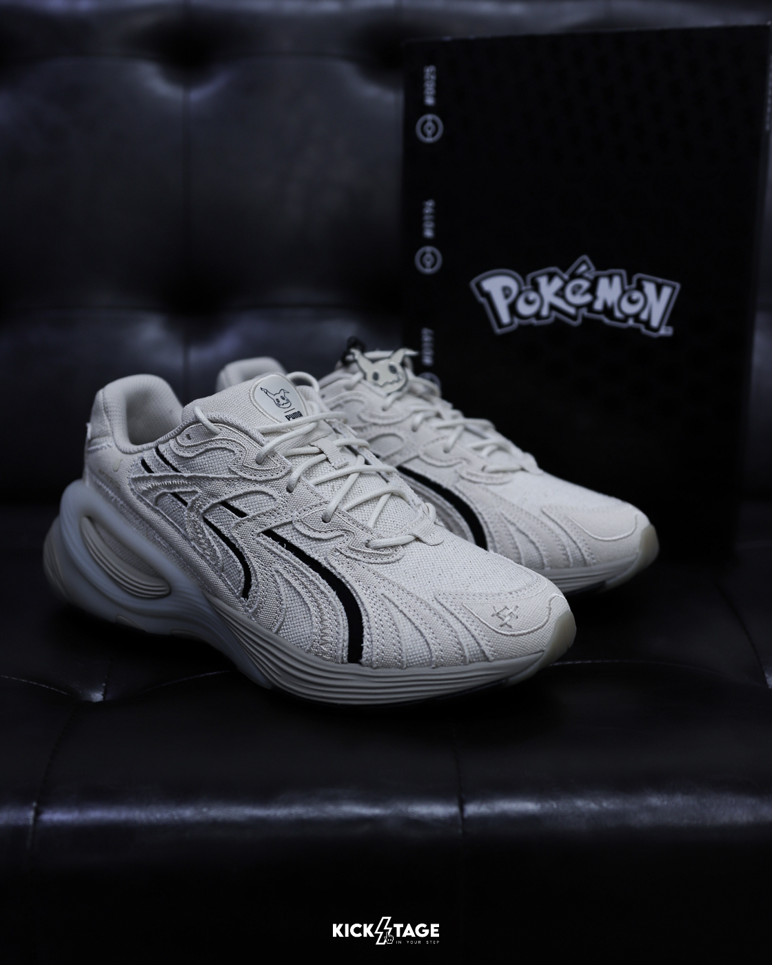 男女鞋 PUMA X POKÉMON INVERSE 'Mimikyu' 杏色 謎擬Q 寶可夢 聯名 吊飾 厚底 休閒 運動鞋【406046-01】PMPOKÉ