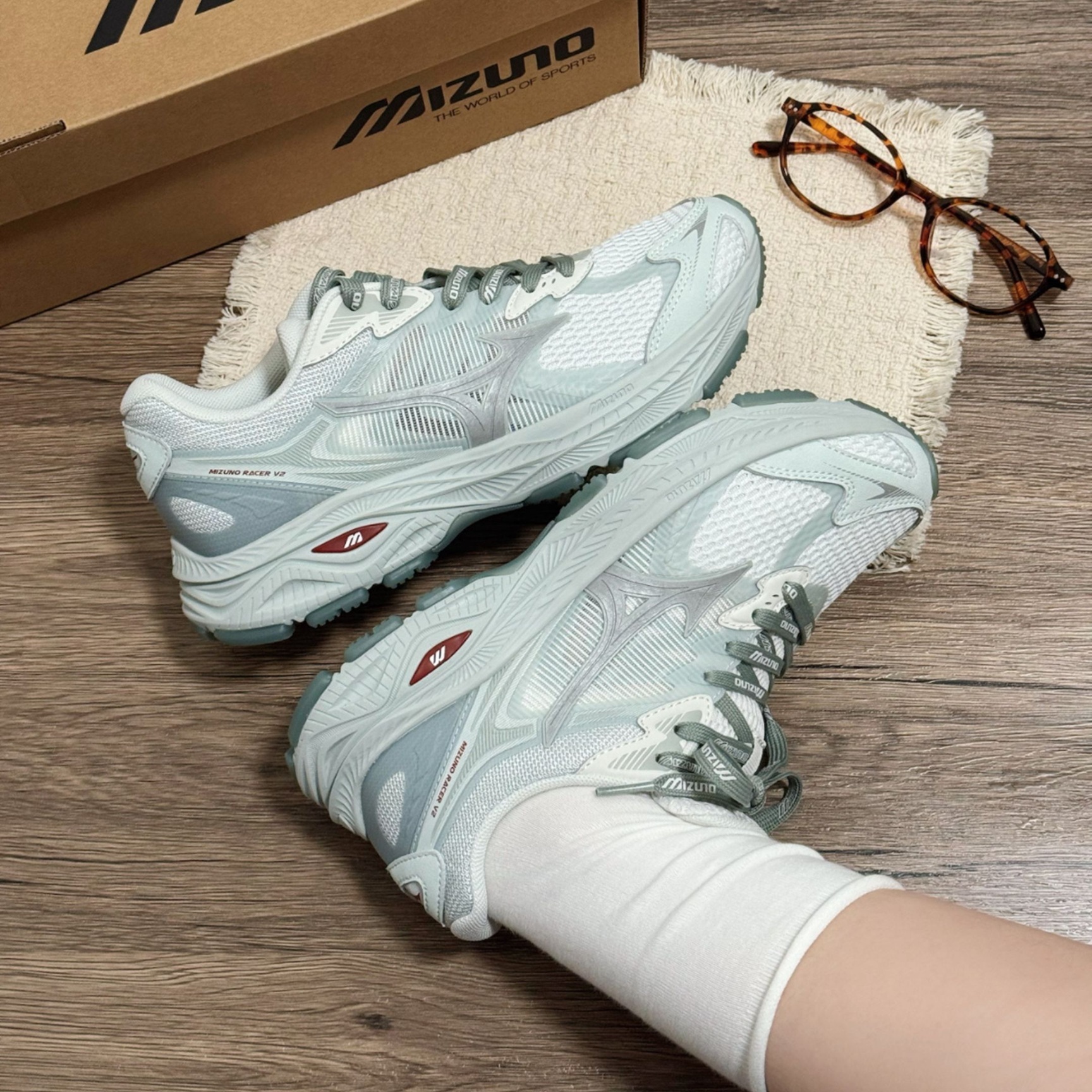 [預訂] MIZUNO Racer V2 | 淺花藍