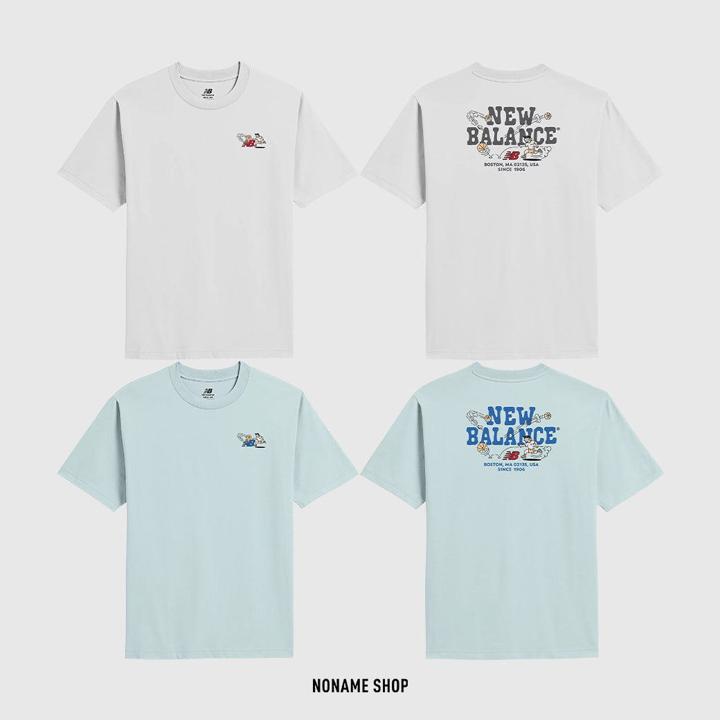 NEW BALANCE NB BOY系列 IU同款 Basketball Boy 籃球男孩 塗鴉 短袖 兩色 (男款)