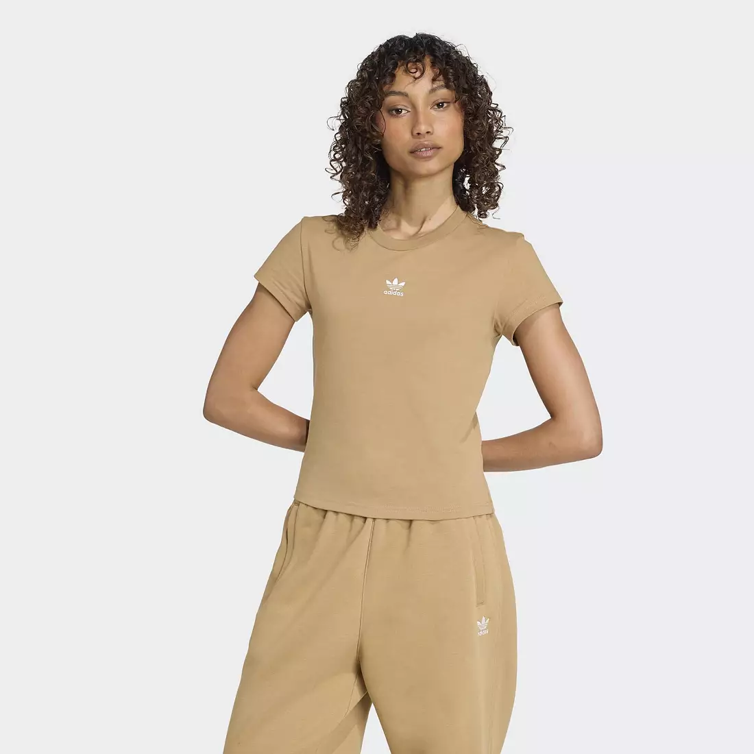 【預購】H040351 adidas  女裝修身 T 恤