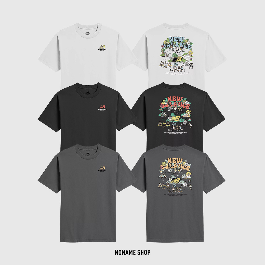 NEW BALANCE NB BOY系列 IU同款 Every Journey 每一個旅程 塗鴉 短袖 三色 (男款)