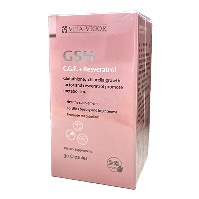 [維格VITA-VIGOR] 洸采膠囊 30顆/罐 穀胱甘肽 白藜蘆醇