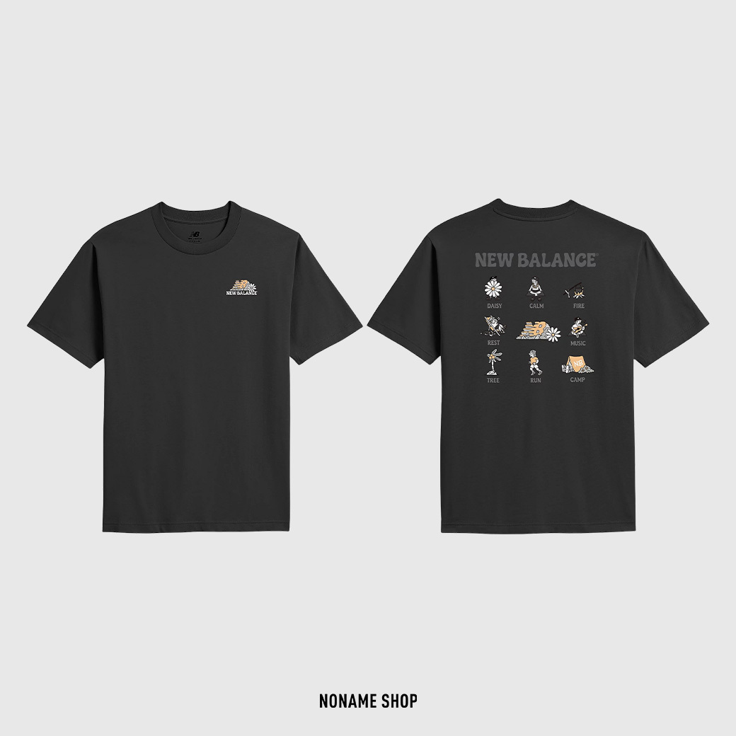 NEW BALANCE NB BOY系列 IU同款 戶外角色 塗鴉 短袖 兩色 (男款)