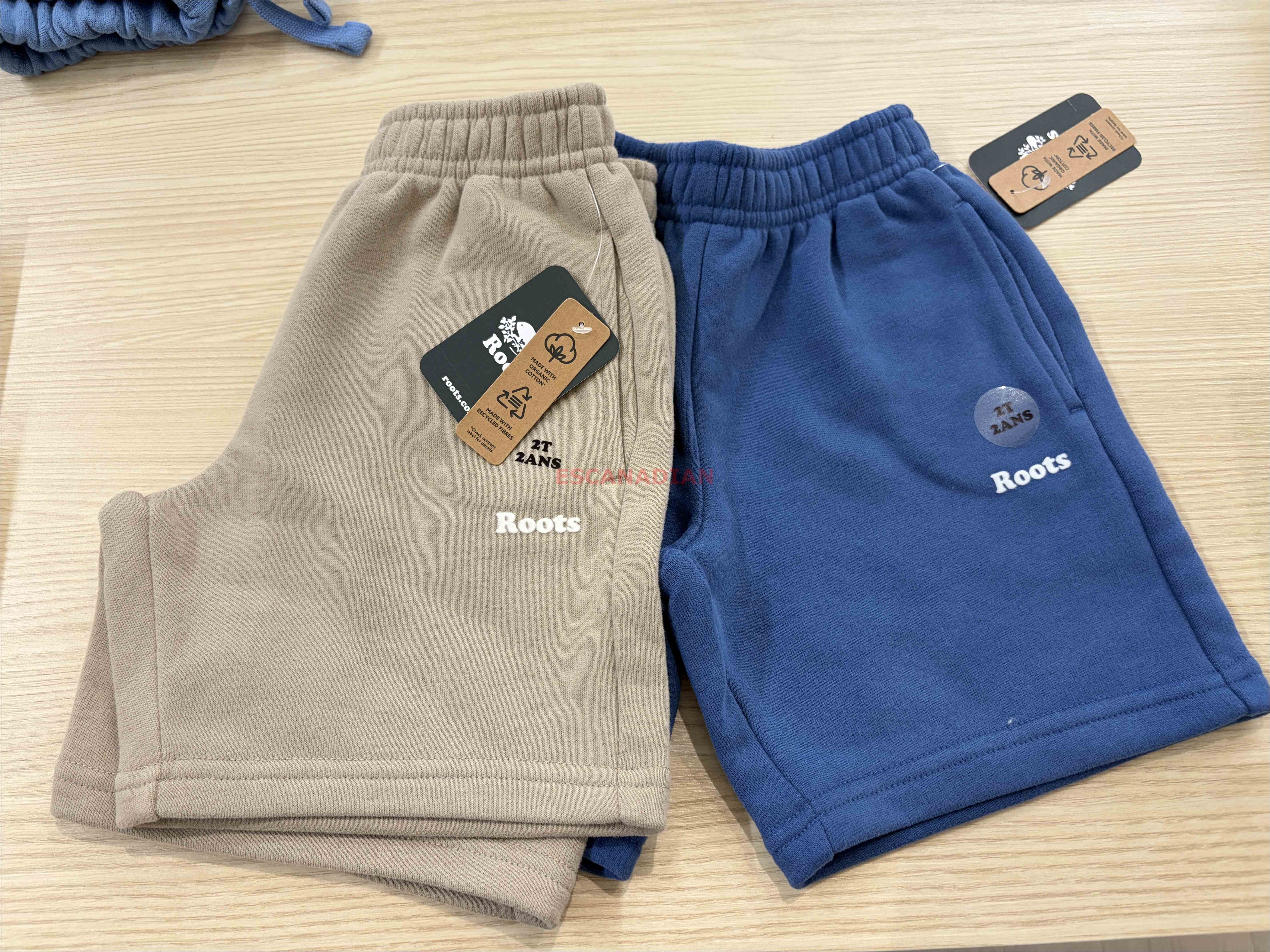 ROOTS 小男童 Cloud系列 硬挺厚棉 棉短褲 (2色)