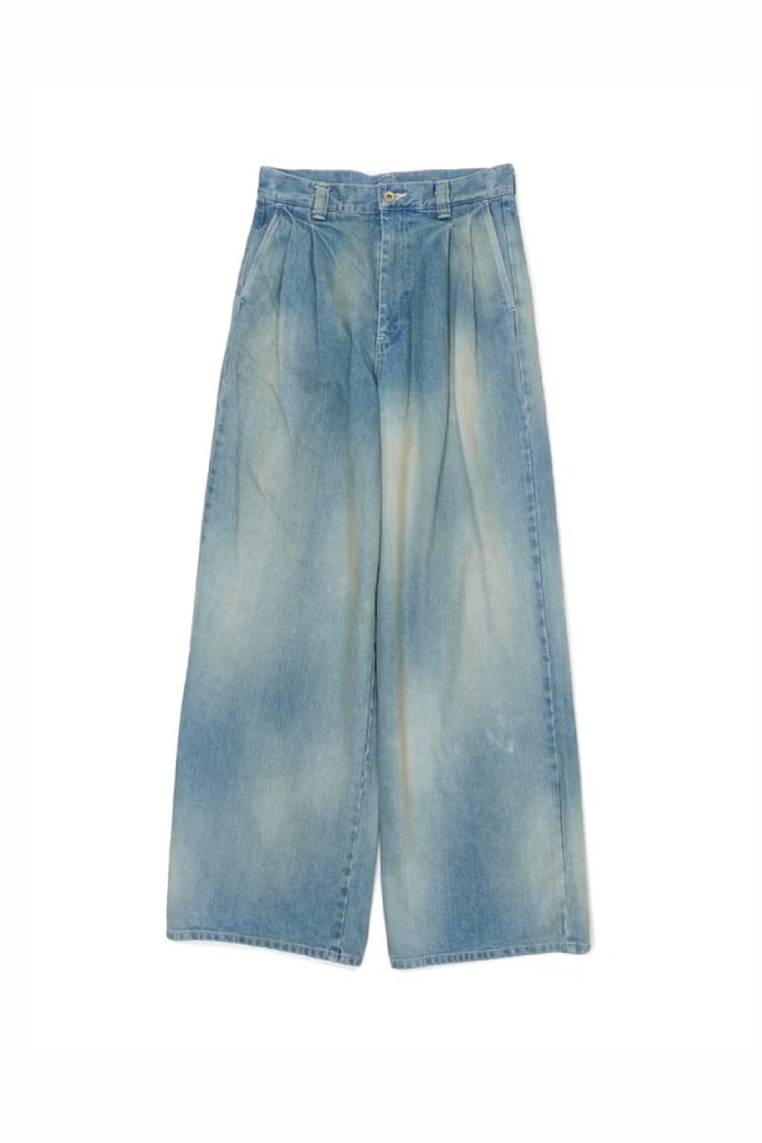 MY 2 TUCKS WIDE DENIM - VINTAGE BLUE