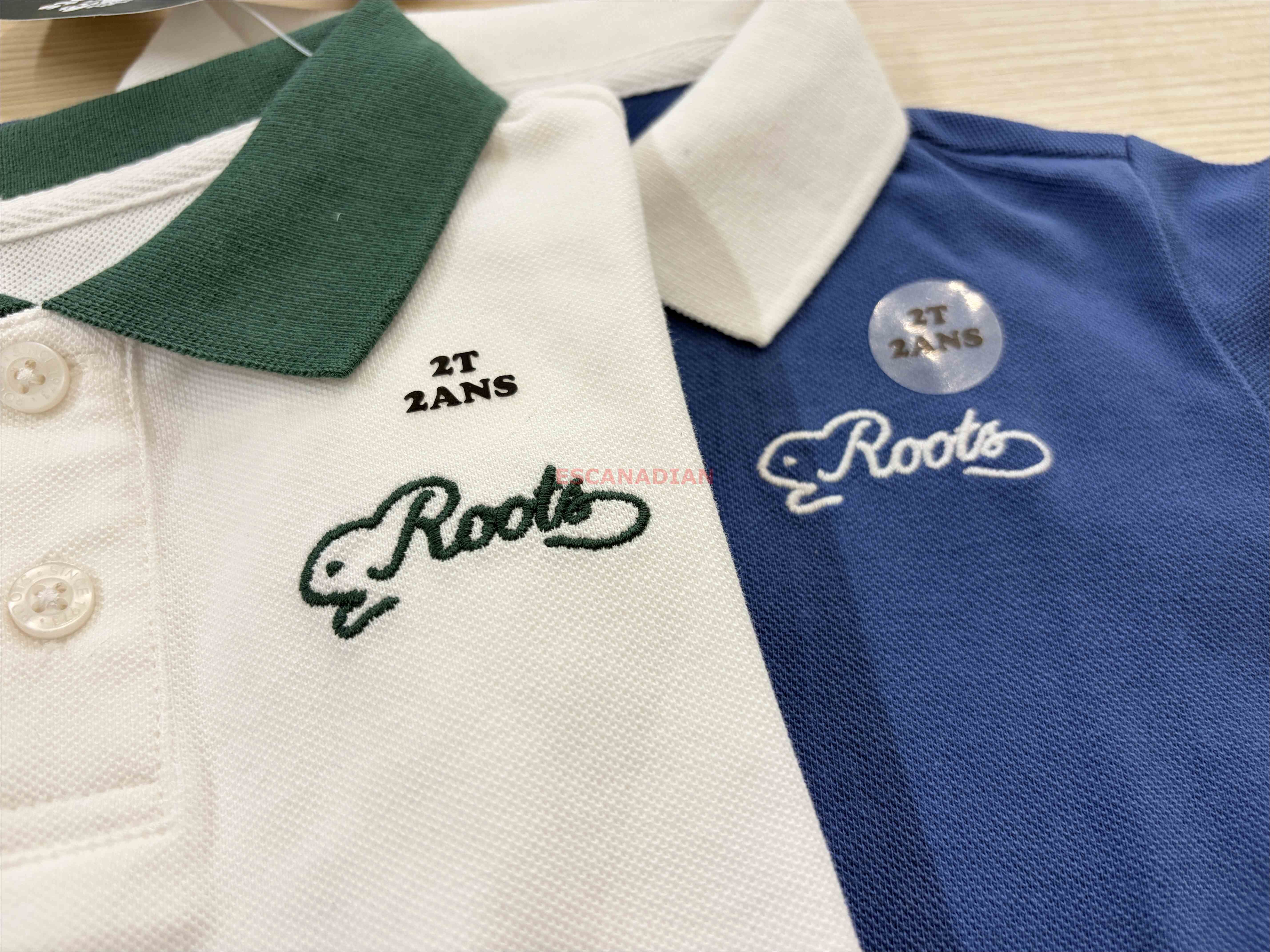 ROOTS 小男童 刺繡小海狸 網眼材質 Polo衫 (2色)