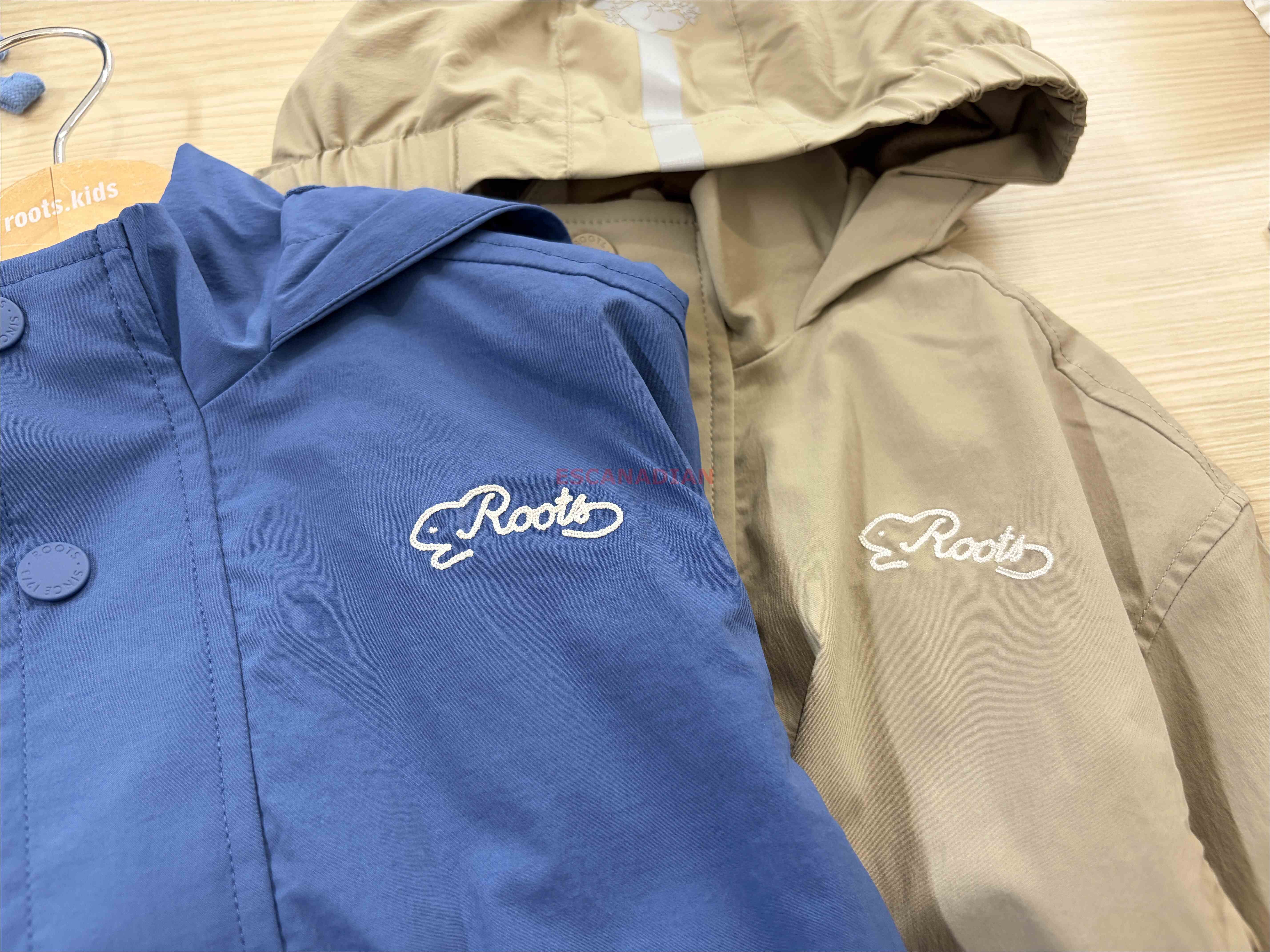 ROOTS 小男童 雙層 輕便 內網眼 防風 防水 連帽夾克 (2色)