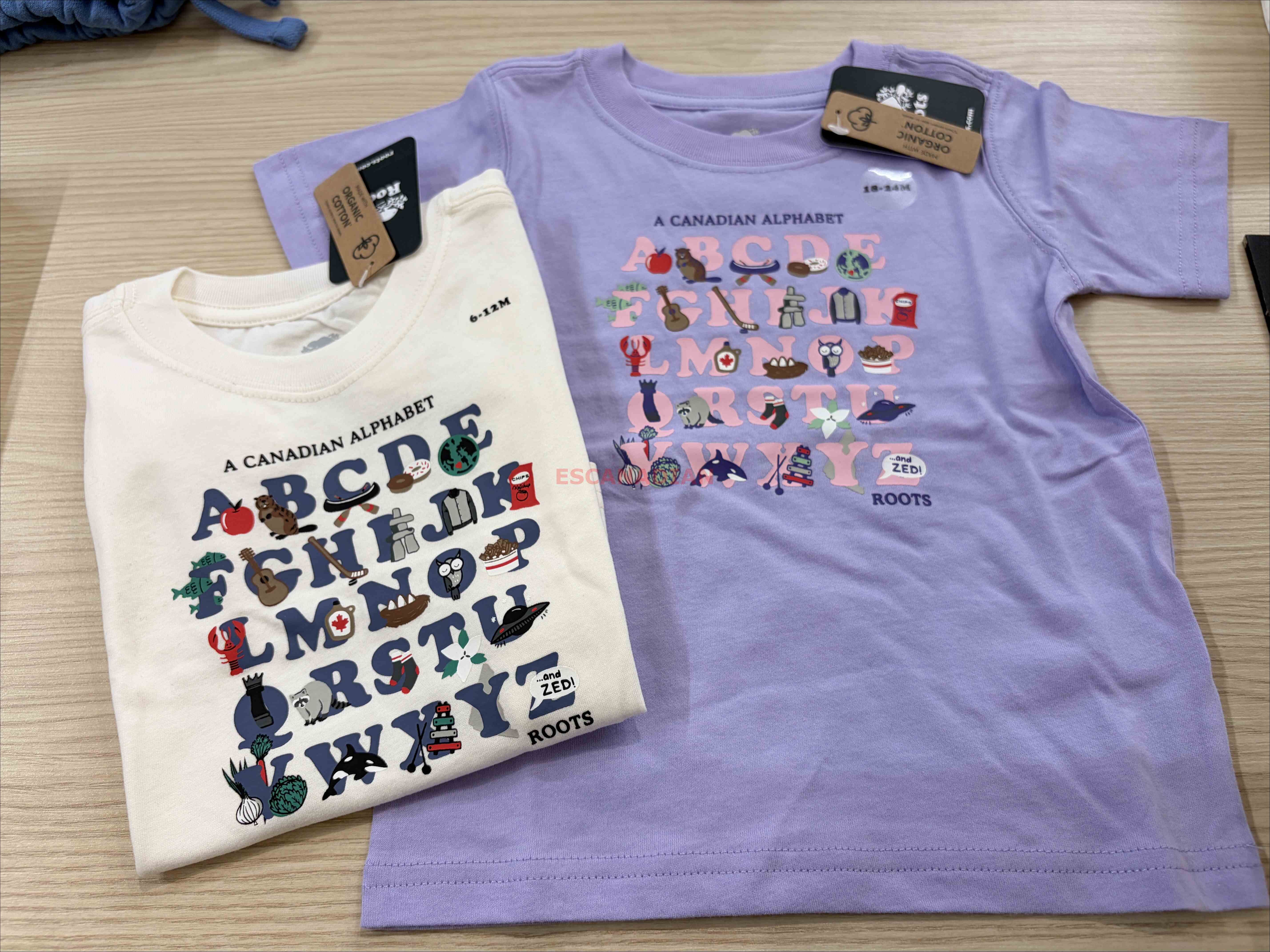 ROOTS 小童/Baby 加拿大款 ABC 短TEE (2色)