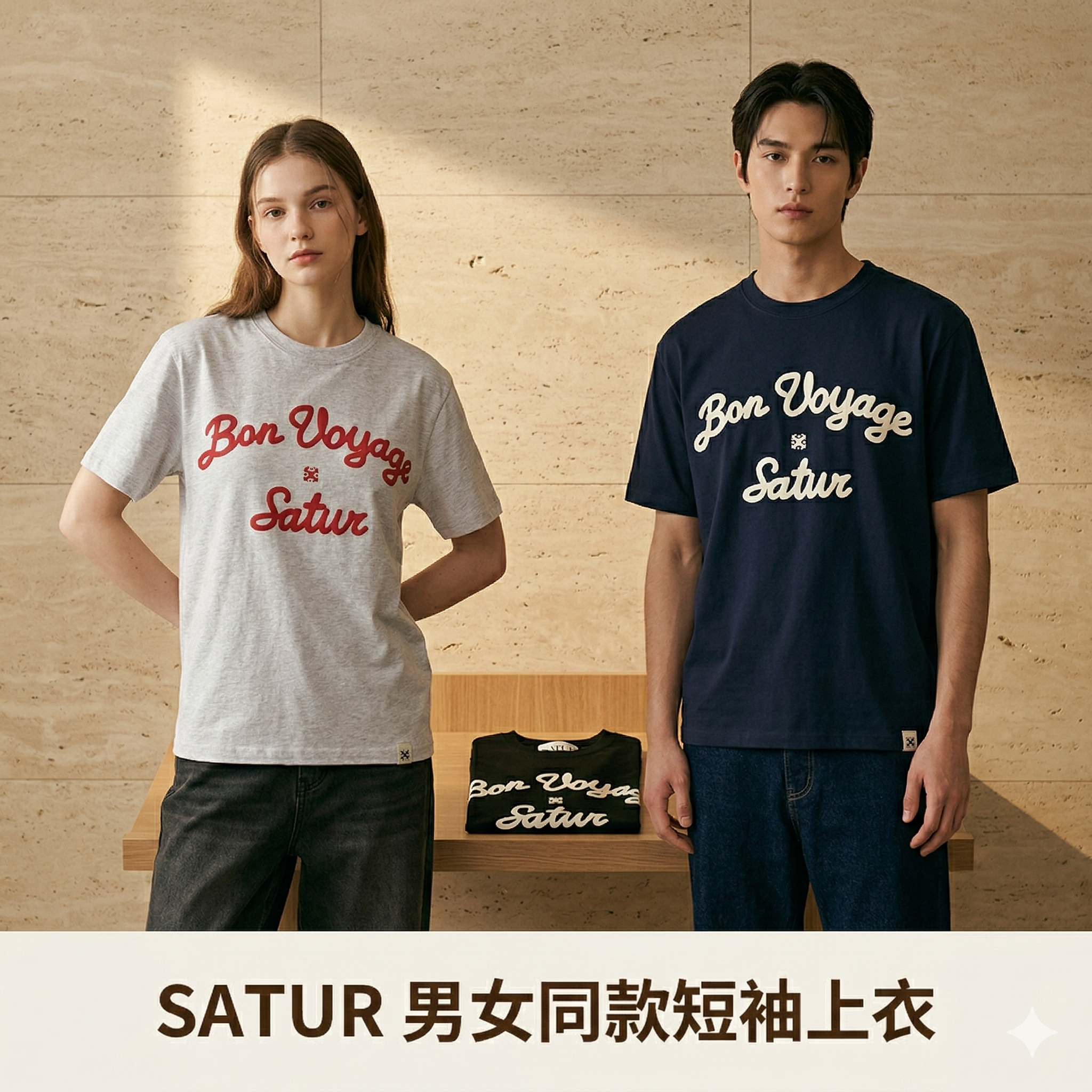 【直播】SATUR LX040202 男女同款短袖上衣