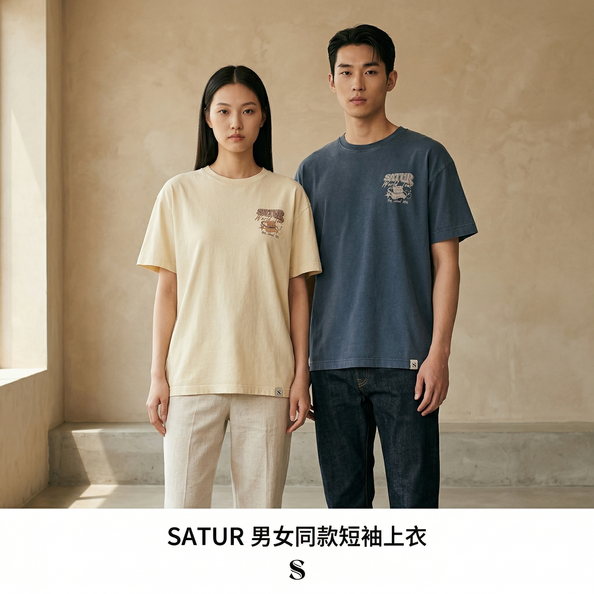 【直播】SATUR LX040204 男女同款短袖上衣