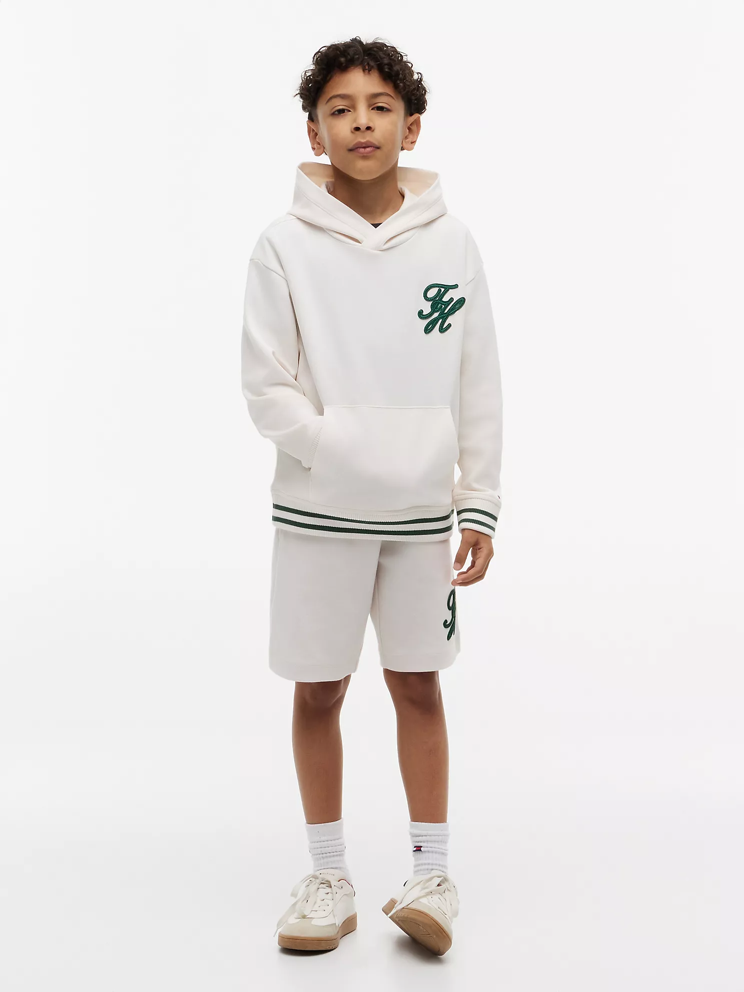 【預購】Tommy Hilfiger H040306 童裝經典精緻繡花連帽衛衣