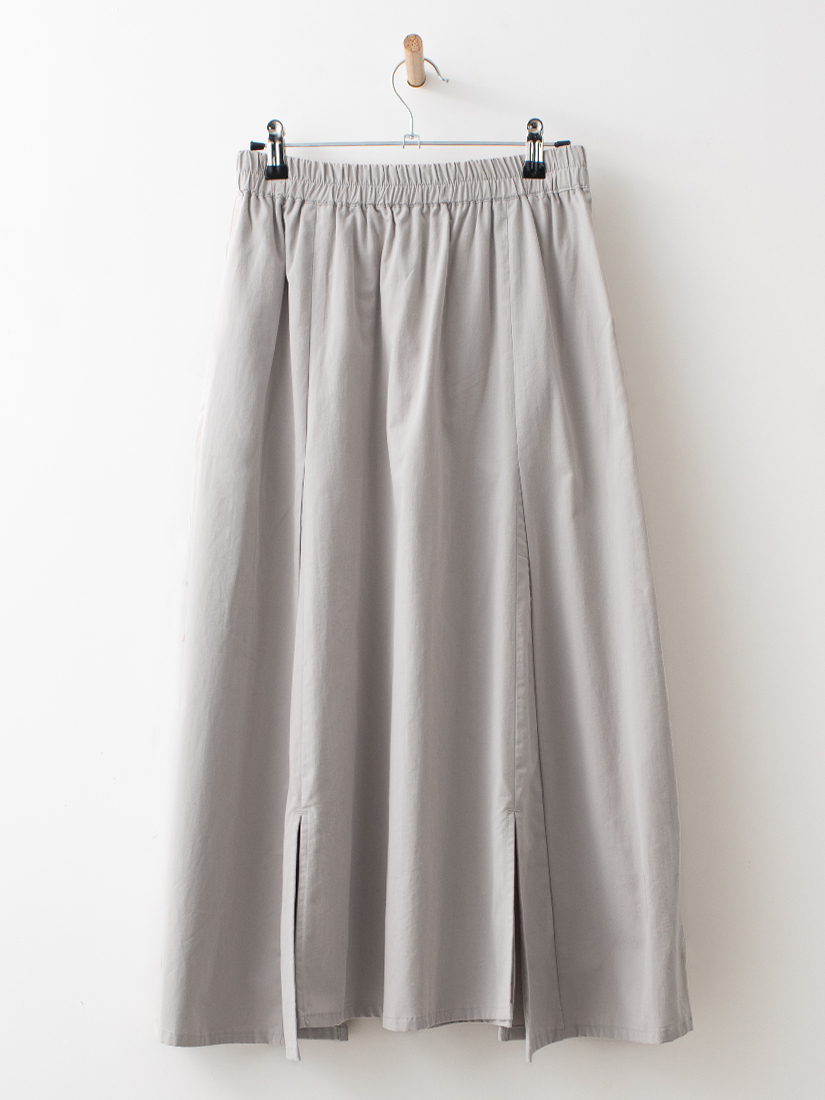 日系生活感剪接設計開衩純棉長裙