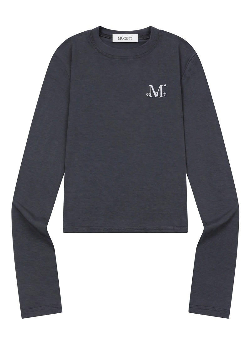 【 4/19收單 】MUCENT RANO 經典刺繡 LOGO 合身薄長袖 韓國