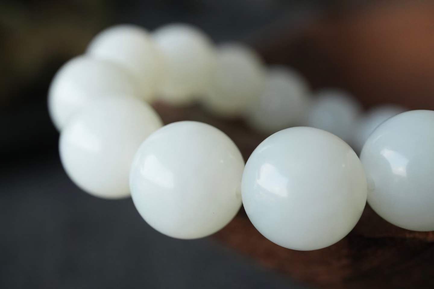 325444 和田玉羊脂玉手串 (13mm直徑)