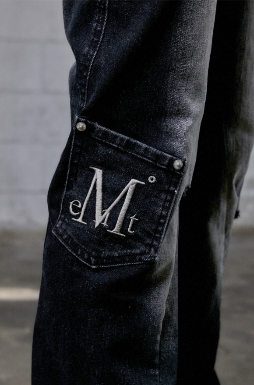 【 4/19收單 】MUCENT 水洗丹寧喇叭褲 韓國