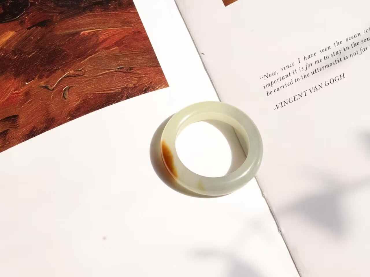 325734 和田玉樓蘭三色指環 (圈口 23號)