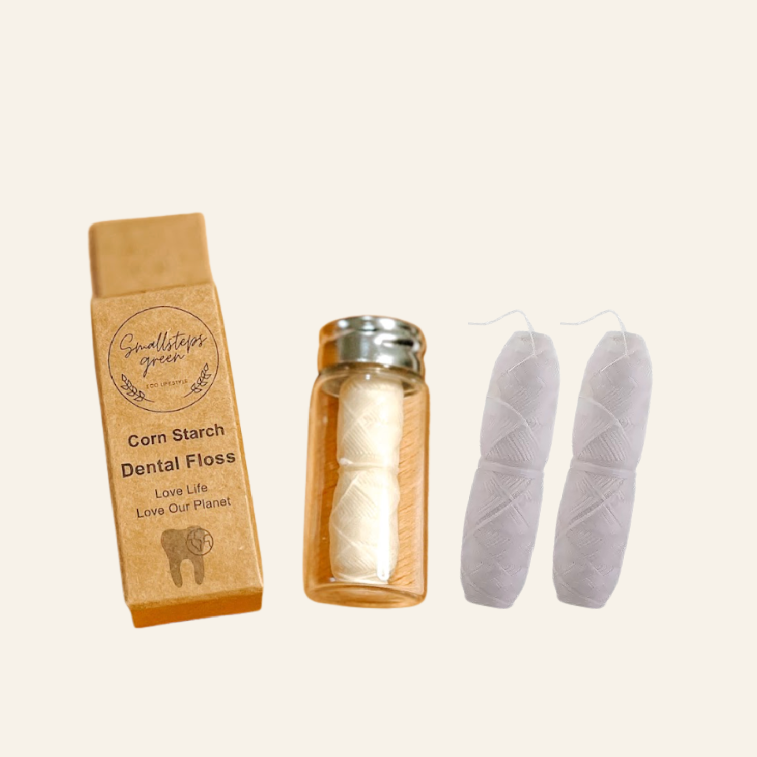 （定期購）【綠印生活】薄荷玉米牙線｜天然可分解環保牙線 30m - 瓶裝