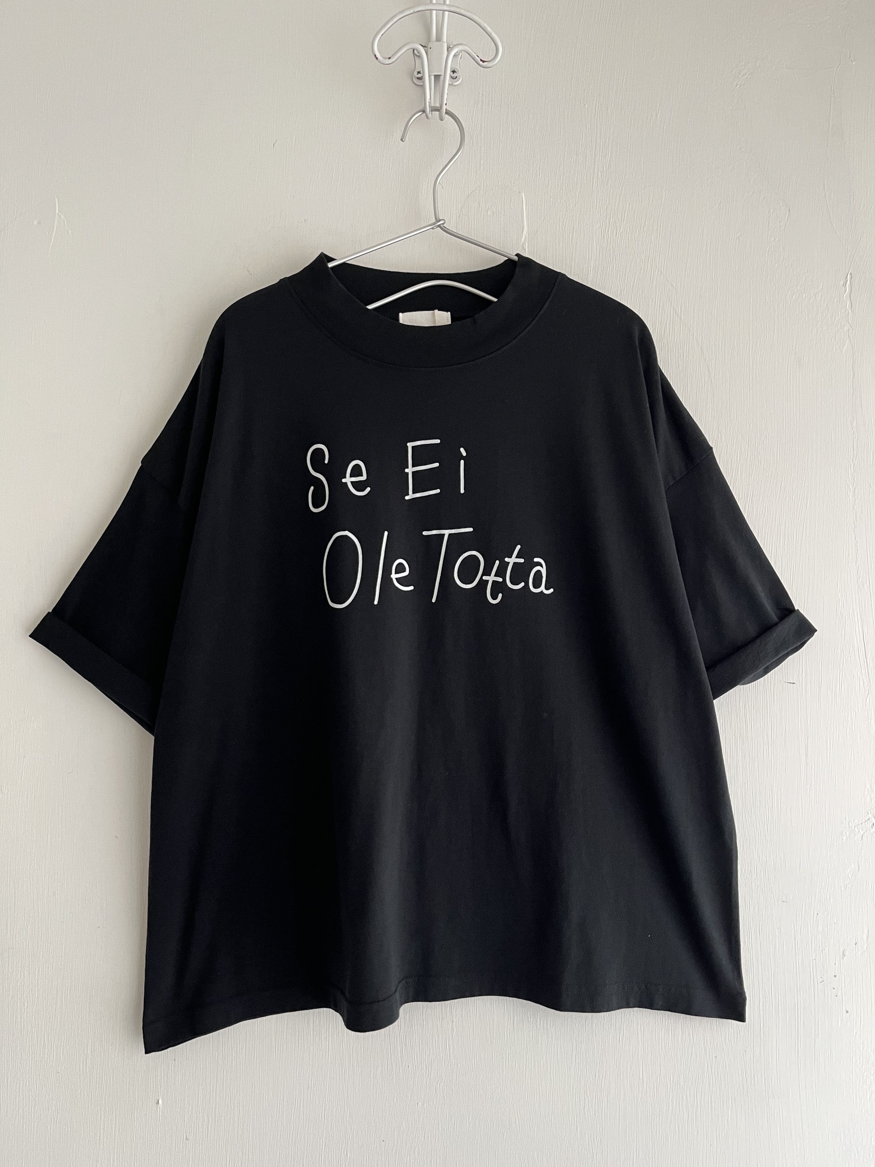 日本製SETTEN黑色tee