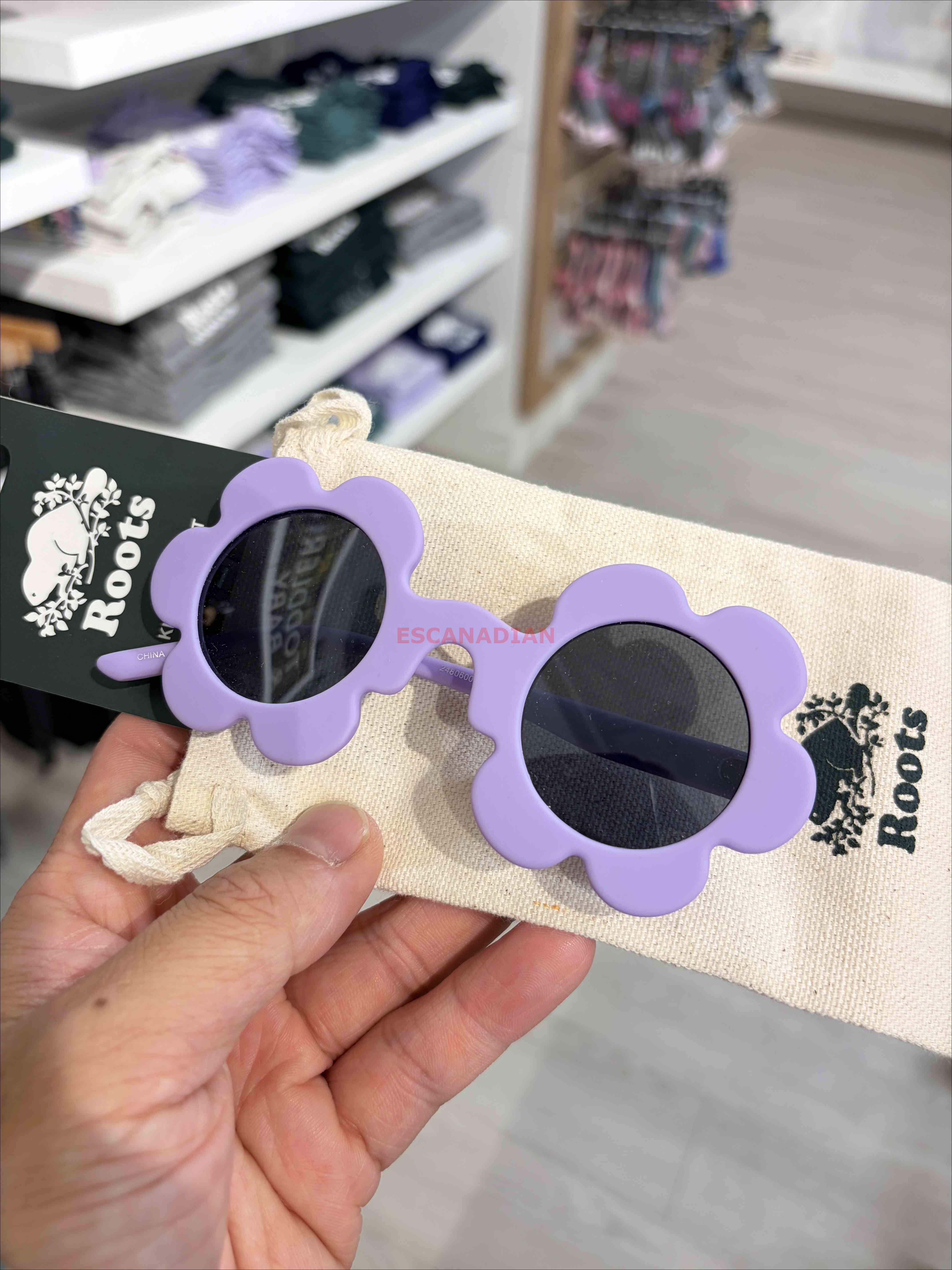 ROOTS 大童 花瓣造型 太陽眼鏡 (2色)