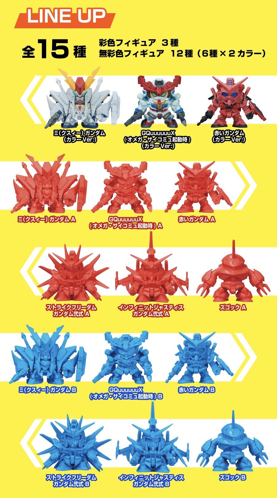 [扭蛋] Gashapon 機動動士高達 GASHAPON戰士ZERO 01 (1套15款)
