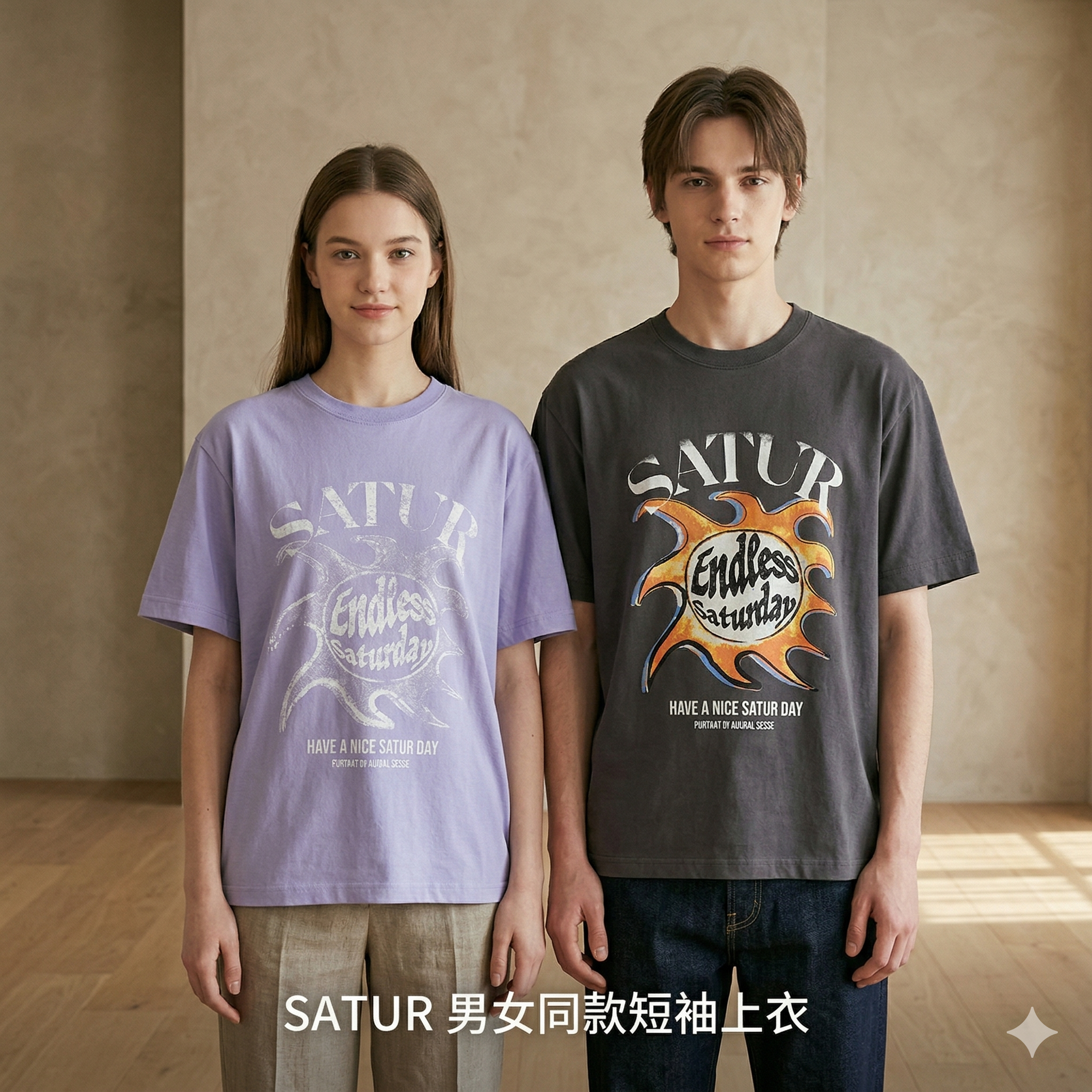 【直播】SATUR LX040216 男女同款短袖上衣