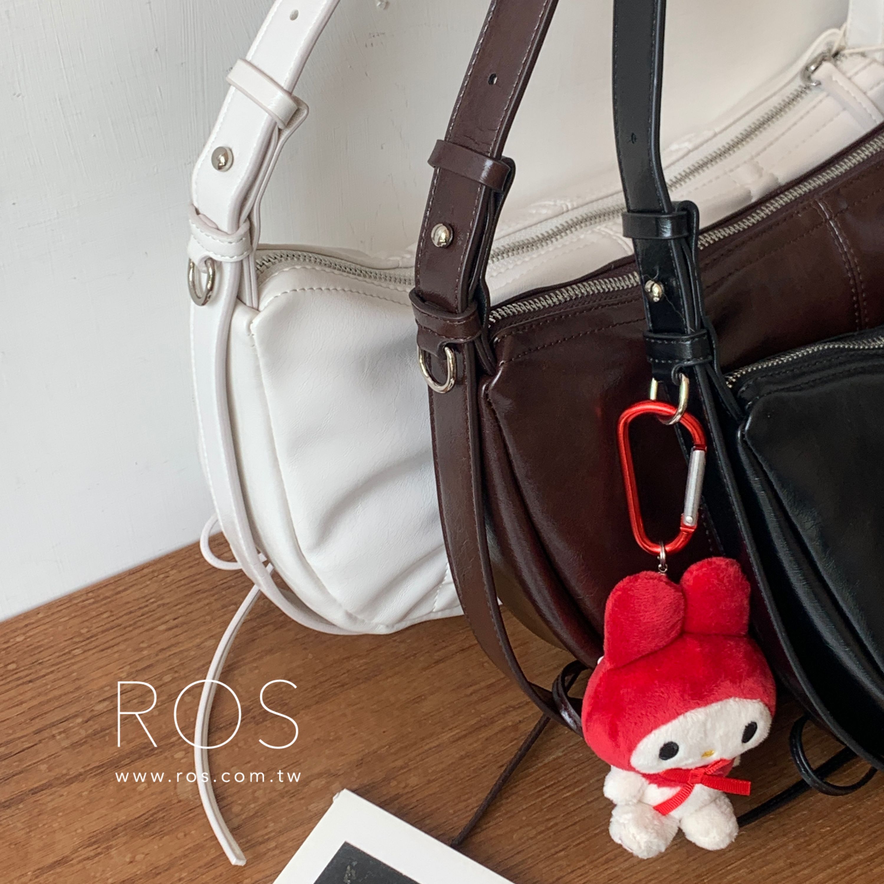 🇰🇷韓國 Matin Kim HALF SHIRRING RIBBON ROUND 肩背包 (3colors)