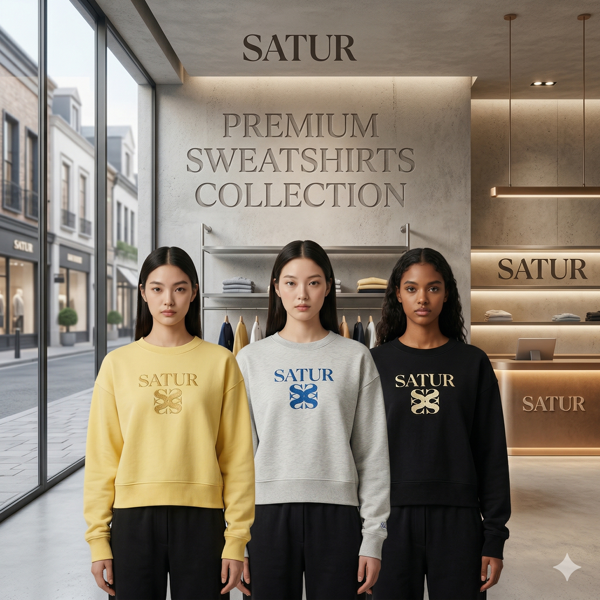 【直播】SATUR LX040220 女裝圓領衛衣