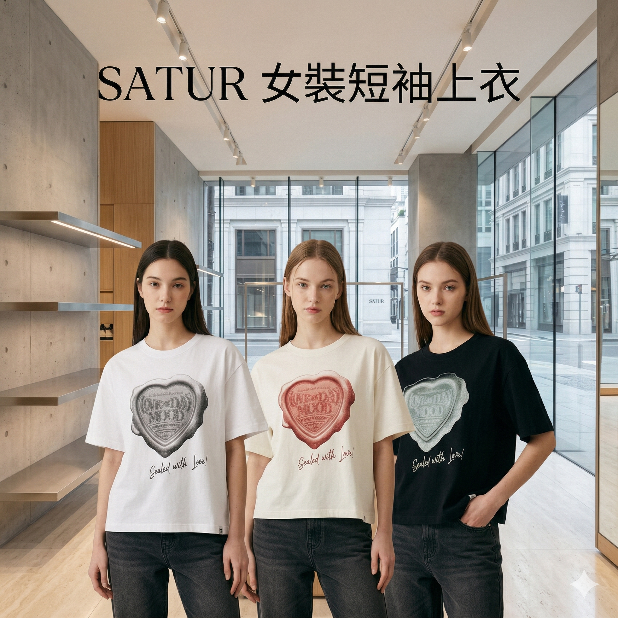 【直播】SATUR LX0402504 女裝短袖上衣