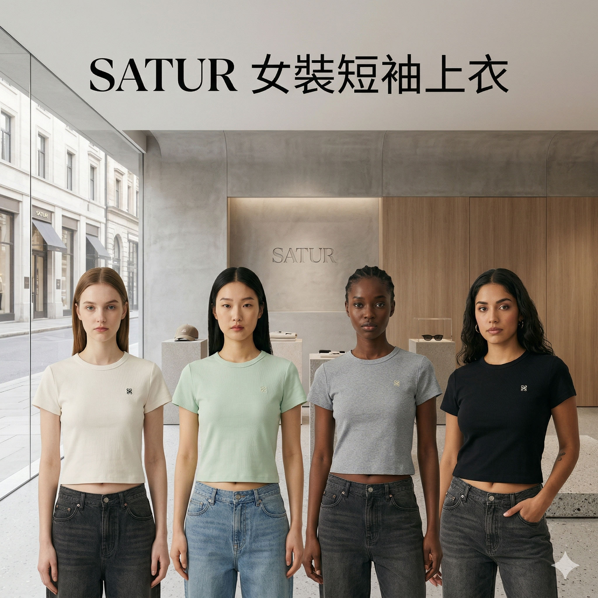 【直播】SATUR LX040224 女裝短袖上衣
