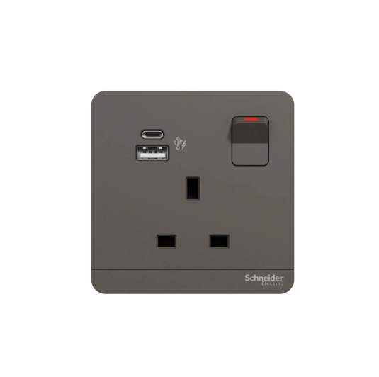 AVATARON奐尚13A單位有制插座連兩位USB(TypeA+TypeC)