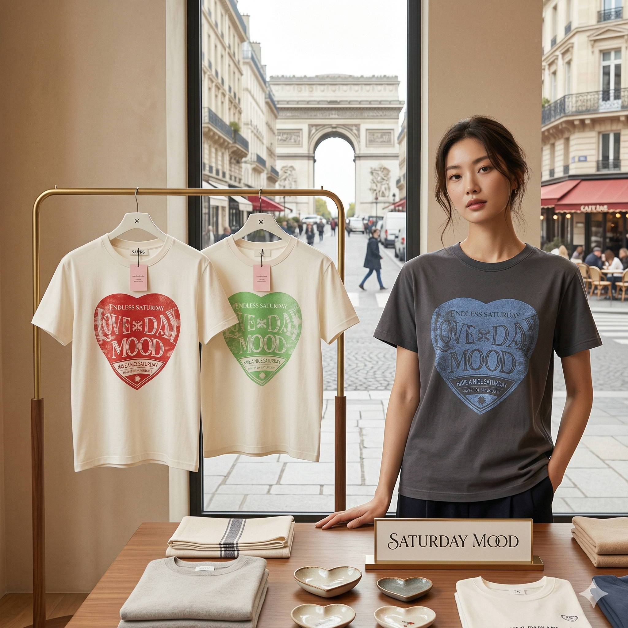 【直播】SATUR LX0402506 女裝短袖上衣