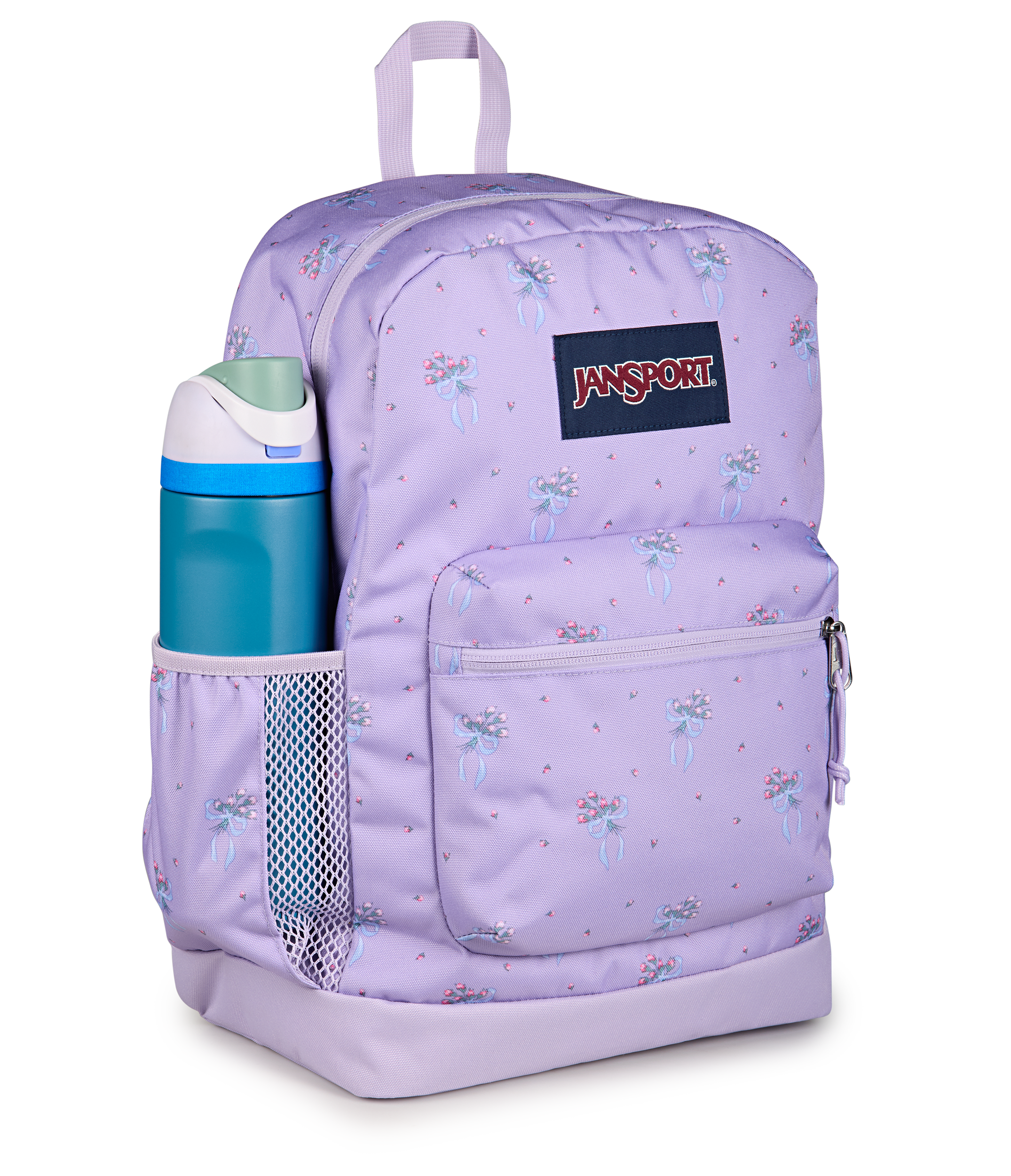 JANSPORT CROSS TOWN PLUS - PASTEL PETALS LILAC / BLUE / PINK / GREEN