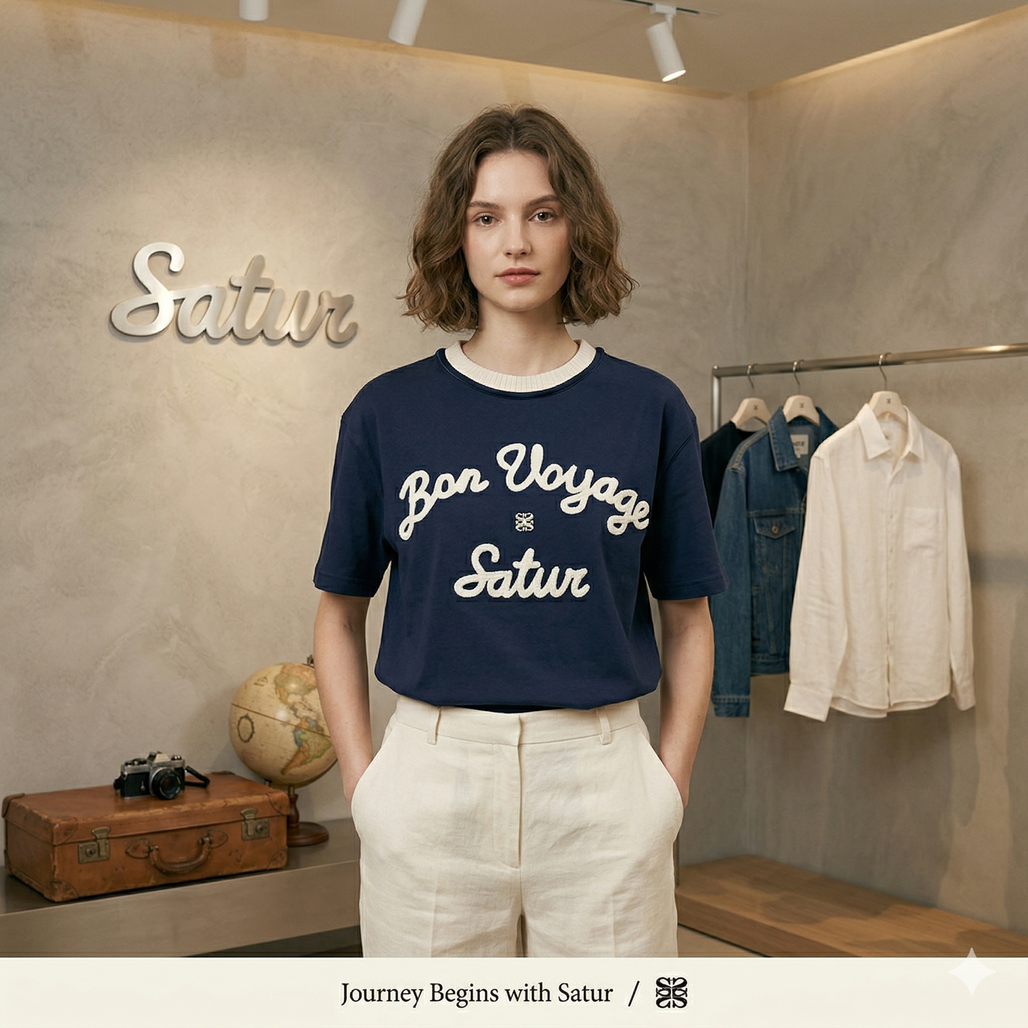 【直播】SATUR LX040230 男女同款短袖上衣